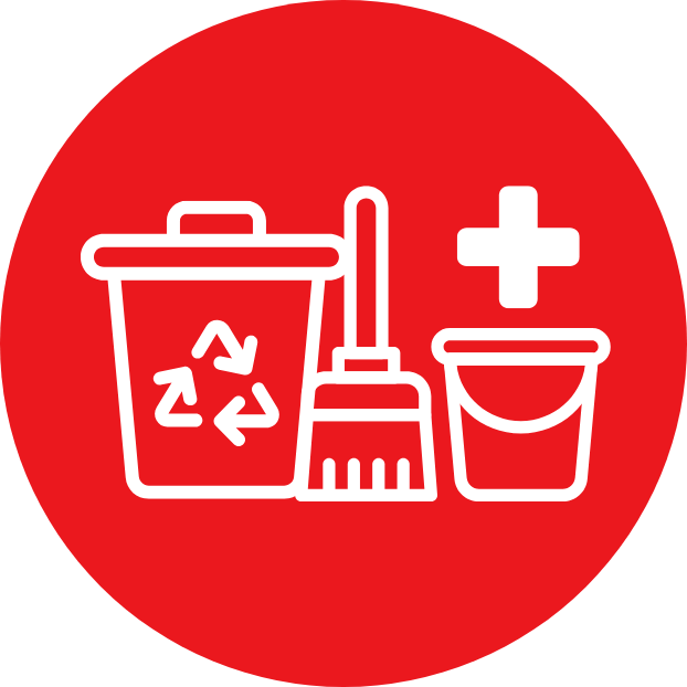 Cleaning, hygiene and recycling industry medicals